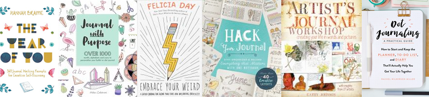 book covers for books about journaling